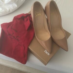 Christian louboutin So Kate Heels Biege Patent